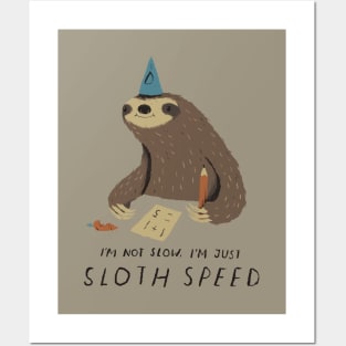 sloth speed Posters and Art